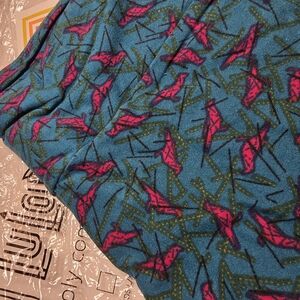 Lularoe Blue and Pink Patterned Leggings